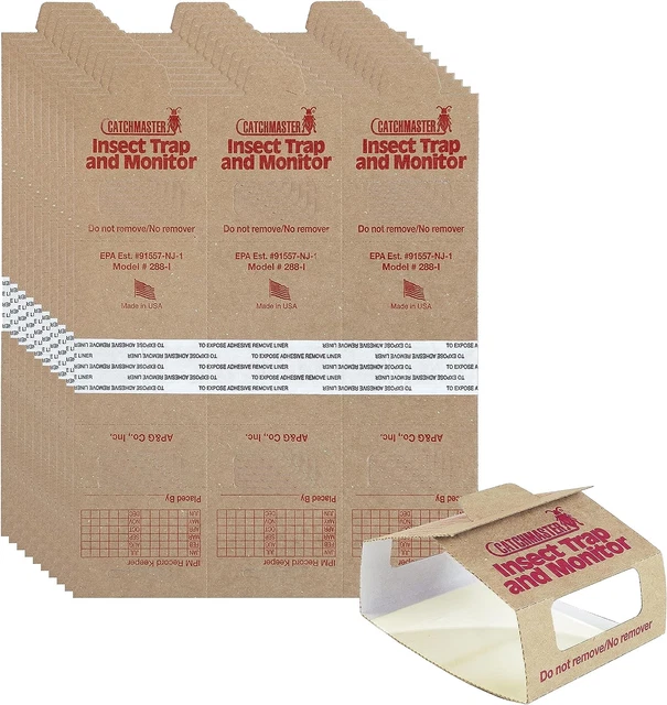 Catchmaster Spider & Insect Glue Traps 30-Pk, Brown Recluse Spider Traps, Adhesi