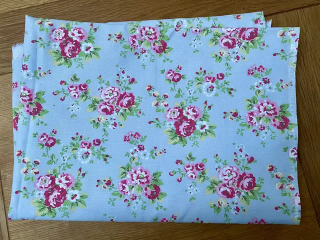 Cath Kidston Spray Flowers Cotton Duck Fabric 150cm X 100cm New