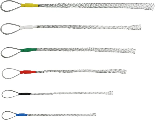 Cable Pulling Grip Sock Kit Galvanizing Steel Antislip Pipe Cable Wire Pulling G