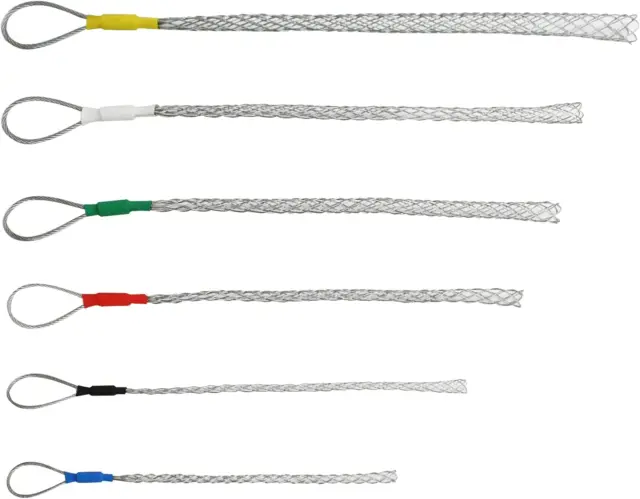 Kit de calcetín de agarre de cable acero galvanizado tubería antideslizante cable de extracción G