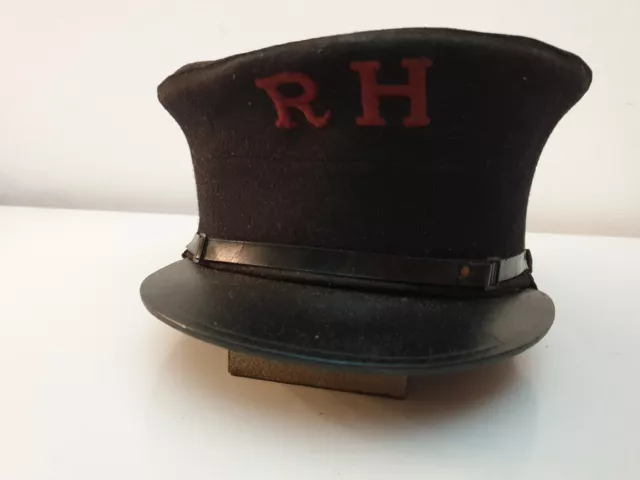 Vintage Chelsea Pensioners Hat Cap British Royal Hospital RH in Red