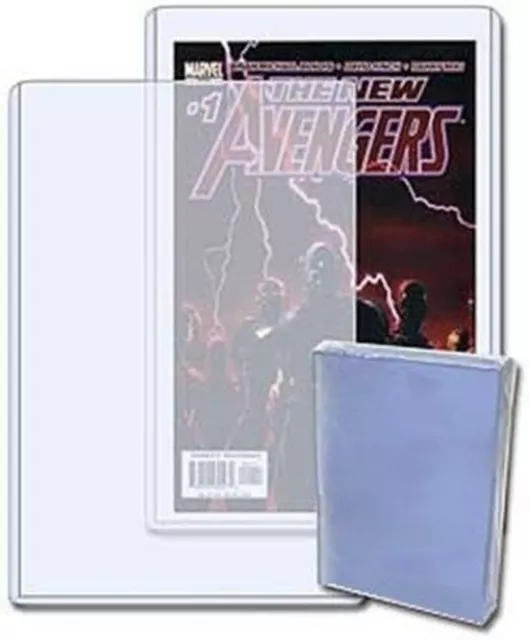 (10) Current Modern Age Size Comic Book Hard Rigid Toploader Storage Holders