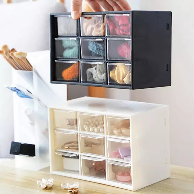 Desktop Drawer Organizers Mini Drawer Plastic Desk Crafts Storage Box New C1 R4