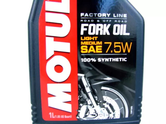 Huile de fourche 7,5 W 1 litre Motul Fork Oil Factory Line Light Medium huile d'amortissement 2