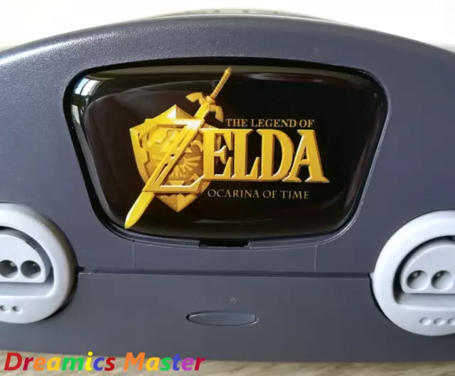 Zelda Ocarina of Time Gold, Logo, Faceplate | For Nintendo 64 Console