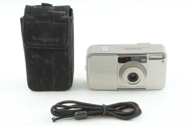 LCD Works【Near Mint w/Case】Fujifilm Tiara Zoom Point & Shoot Camera From JAPAN
