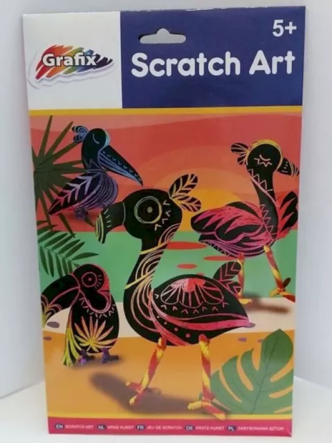 Scratch Art Kratz-Kunst Kratzbilder 4 Stück Grafix #14746