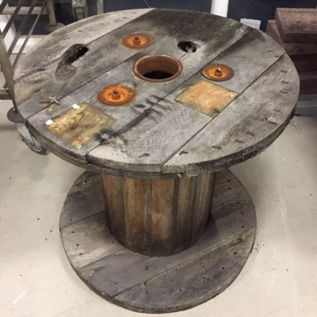 HEAVY DUTY WOOD Drum Large Cable Reels Upcycled DIY Garden Patio, Furniture  £44.90 - PicClick UK