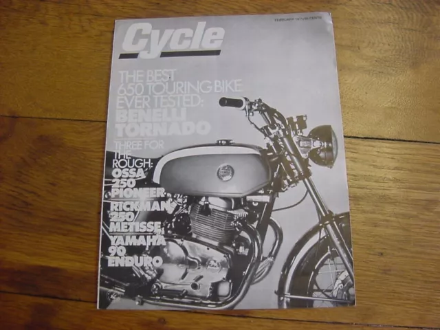 Vintage Benelli Tornado 650 Reprint road test from Cycle magazine 1971