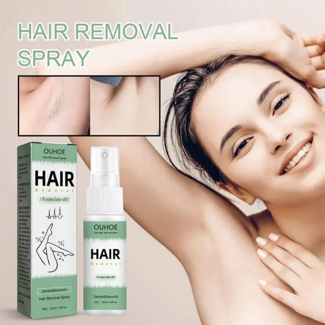Hair Removal Spray Permanent Painless Depilatory Spray Underarm Hand Leg 30ml`