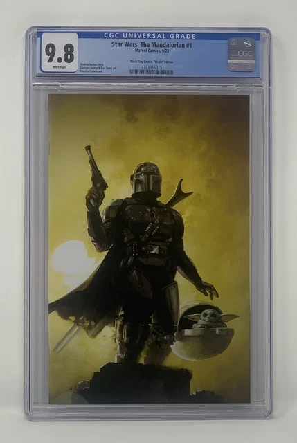 Star Wars The Mandalorian #1 CGC 9.8 Marvel 2022 Clayton Crain Virgin Variant