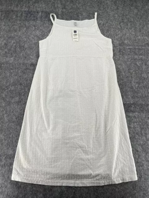 Gap Womens White Maternity Sleeveless Dress Size S NEW