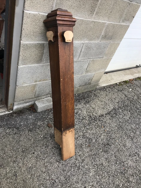 SILVIn Antique Oak Newell Post 46“ X 5 X 5