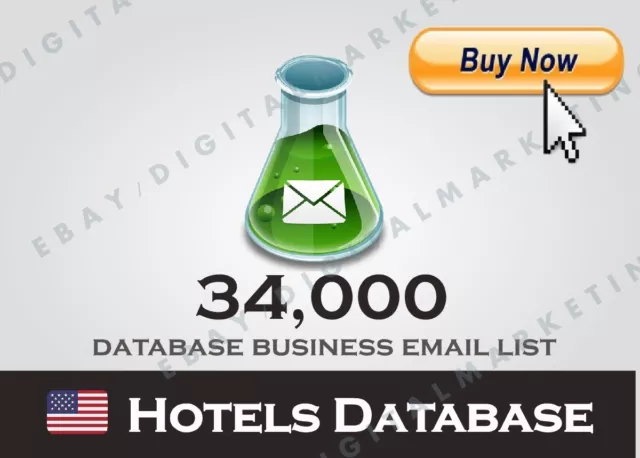 34k USA HOTELS Database | US Hotels | US leads