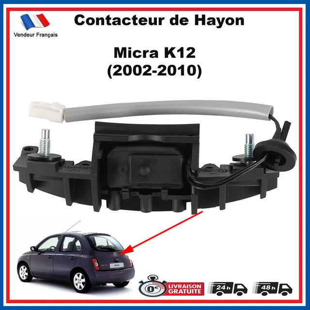 Interrupteur D'ouverture Hayon Nissan Micra K12 – Référence 25380AX60B, Compatible 2002-2010, Pièce De Rechange