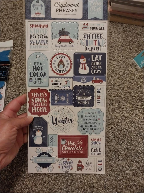 Nuevo Ecopark Scrapbooking Embellecimientos Frases de aglomerado 1 pieza