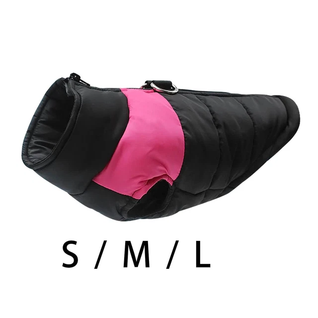 Warm Dog Vest Comfortable Soft with D Rings Waterproof Cold Weather Coats Pets