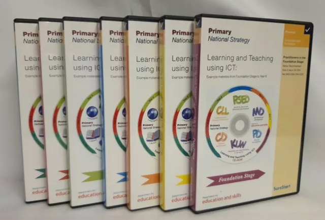 Learning & Teaching Using ICT: Set of 7 CD-Roms: Foundation Stage to Year 6, New
