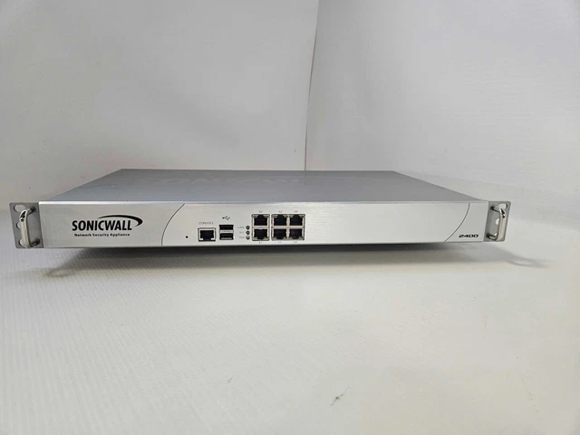 SonicWall NSA 2400 1RK14-053 Firewall Network Security Appliance *READ* )