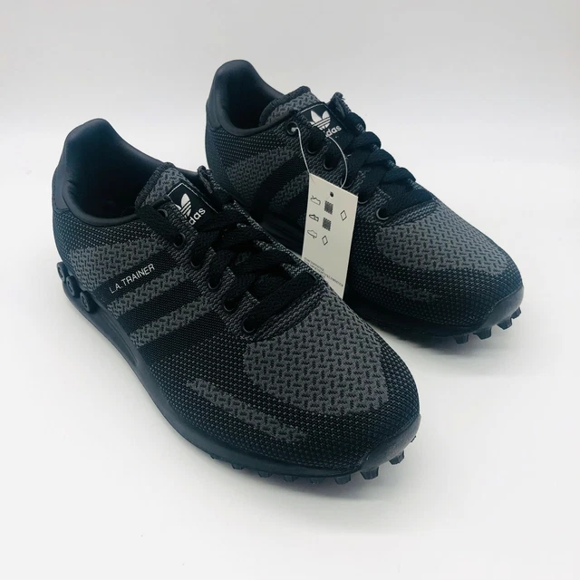 Adidas originals la trainer woven black sale