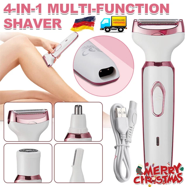 Elektrischer Rasierer für Frauen 4-In-1 Elektrischer Damenrasierer Intimrasierer