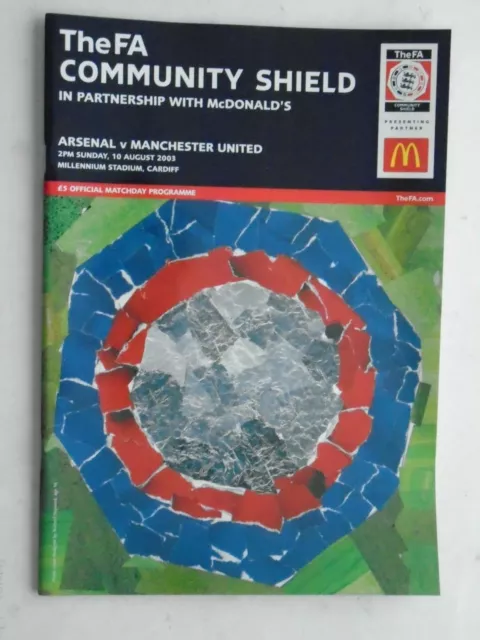 Arsenal v Manchester United 2003 Community Shield