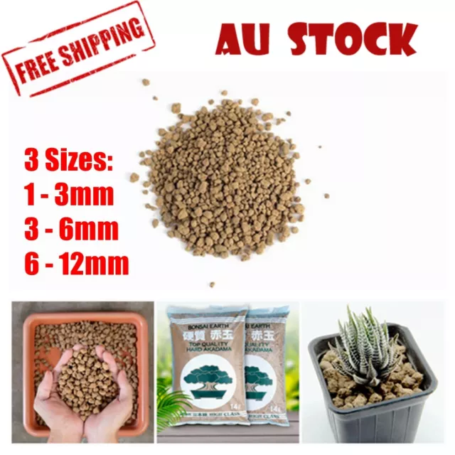 AKADAMA Premium Japanese Pumice Succulents Cactus Bonsai Granular Clay 1-3 3-6mm