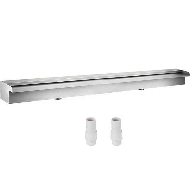 Fontana A Cascata Per Piscina E Laghetto In Acciaio Inox 304, 19x10x5 Cm, Lucidatura A Specchio, Facile Installazione - 5