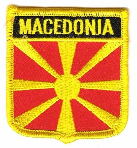 Wappen Aufnäher Patch Mazedonien Flagge Fahne