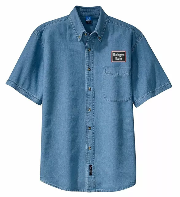 Chicago Burlington and Quincy Short Sleeve Embroidered Denim [den33SS]