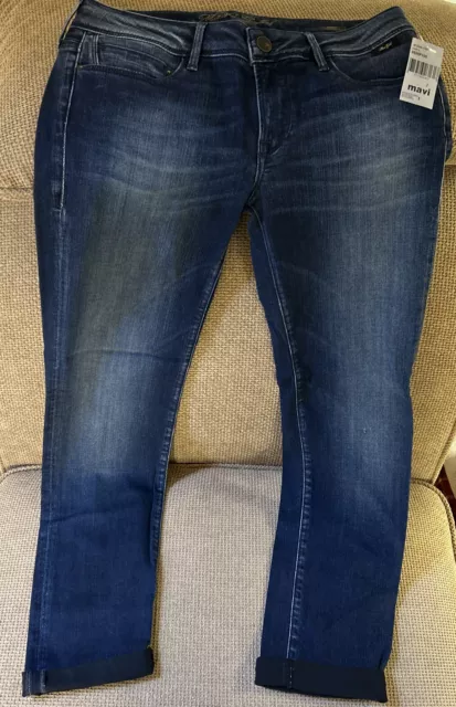 Mavi Gold Emma Slim Boyfriend Low Rise Distressed Denim Jeans Women’s Size 27