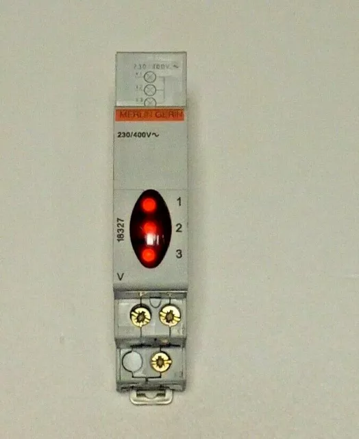 Segnale Luminoso Trifasico Merlin Gerin Schneider Electric 18327 V 3*400Vac