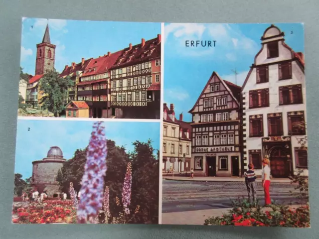 Postkarte DDR  - Erfurt - Historisches Weinrestaurant ,, Hohe Lilie ,,