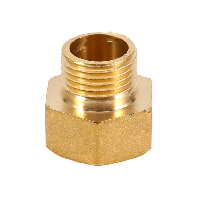 Brass Pipe Reducer Connector Fitting 1/2BSPT Male to 3/4BSPT Female Thread