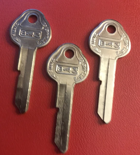 Curtis B43 D   Key Blanks    set of 3                [kb4]