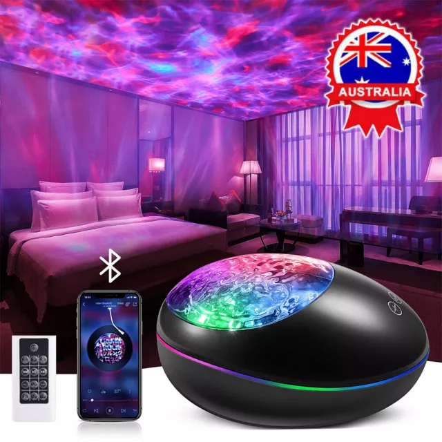 3In1 LED Galaxy Starry Night Light Projector 3D Ocean Star Sky Speaker Lamp Gift