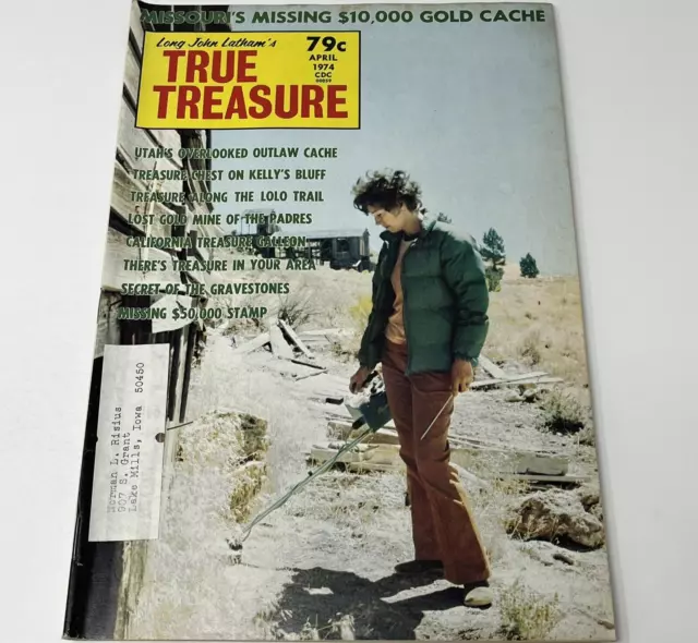 1974 True Treasure Hunting Magazine Metal Detecting Missouri Missing Gold Cache 1974 True Treasure Hunting Magazine Metal Detecting Missouri Missing Gold Cache