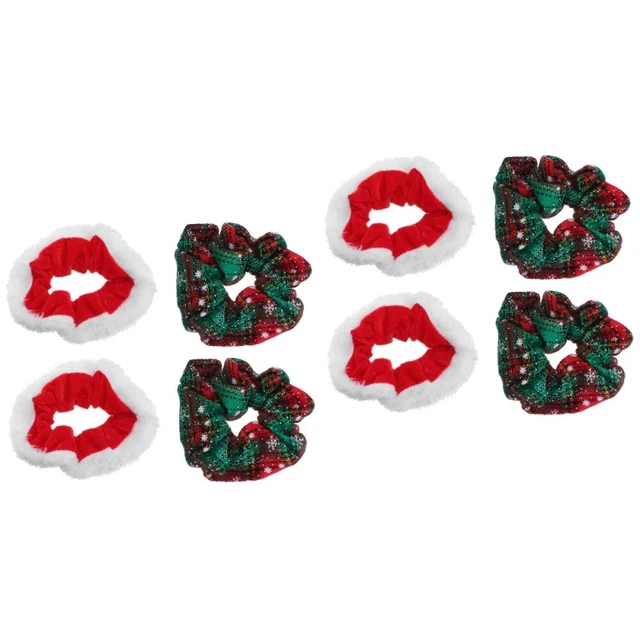 2x Weihnachten Haar Gummi Urlaub Haarband Pretend Spielen Pferdeschwanz-halter