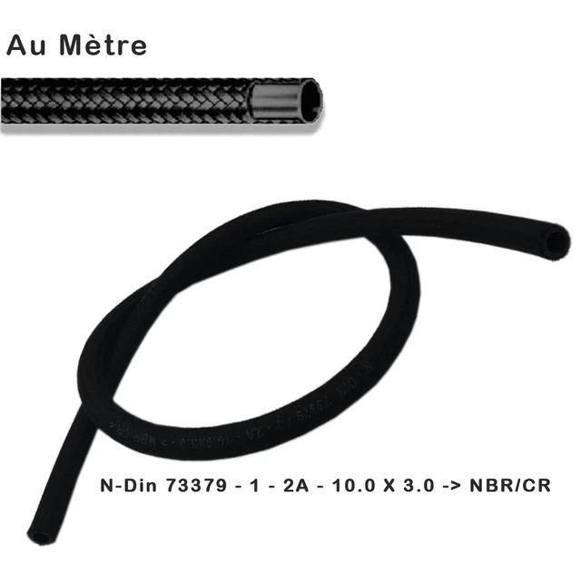 TUBO CARBURANTE INTRECCIATO In Gomma Cotone Tipo B DIN 73379 Tubo Benzina Olio Diesel Senza Piombo EUR 7,48 - IT - Foto 7