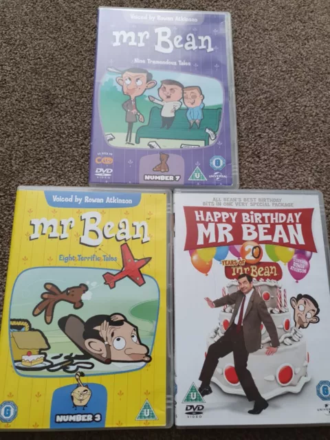 MR BEAN BUNDLE 4 DVD Mr Bean's Holiday, Merry Christmas Mr Bean ...