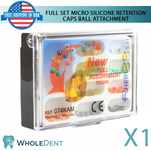 OT Micro Full Set Retentive Caps Silicone Overdenture Attachment Dental Implant