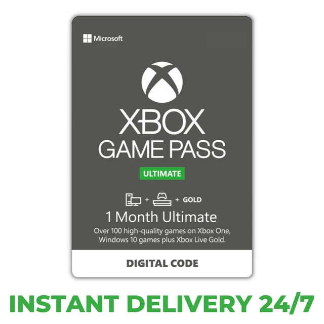 Xbox Game Pass 1 mese + Live Gold (Ultimate) codice di prova iscrizione ISTANTANEO