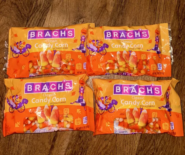 Lot Of 4 Brachs Classic Halloween Candy Corn 11 Oz Each Best By Jun/2024