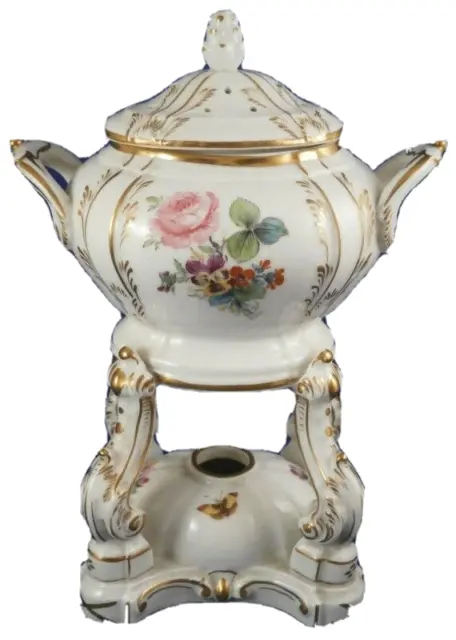 Antik 19thC KPM Berlin Porzellan Potpourri Dish Porzellan Duftschale Vase
