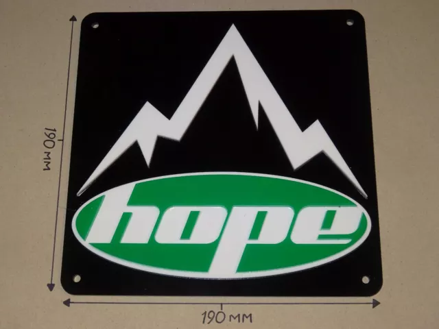 HOPE Bikes, HOPE Cycling Acrylic Sign, 190mm X 190mm