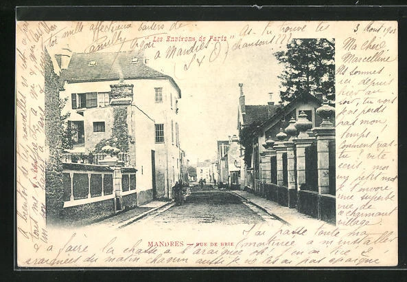 CPA Mandres, Rue de Brie 1901