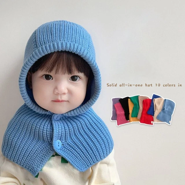 Antivento Cappello pullover per bambini Maglia Cappello sciarpa da sci