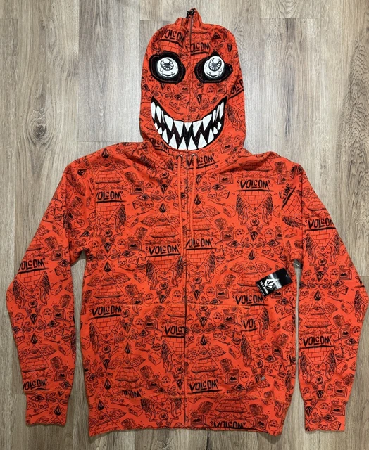 Ryan Sheckler x Volcom Vintage Monster Hoodie Skateboarding Size M