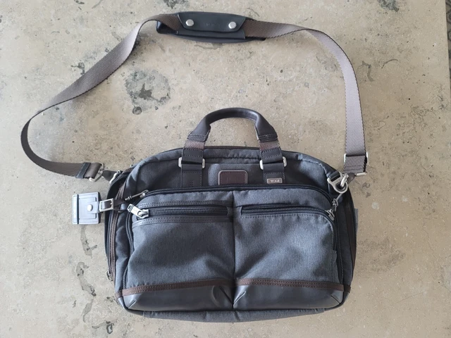 Tumi Alpha Bravo Andersen Slim Briefcase Laptop Bag Nylon Anthracite 222640