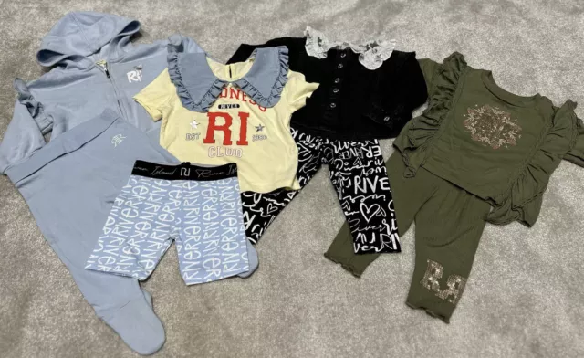 4 River Island Baby Girl Clothes Bundle Age 6-9 Months Old New & worn Job Lot